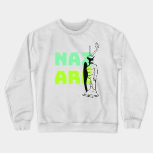 Nazare Portugal big surfing big surfer waves waves Crewneck Sweatshirt